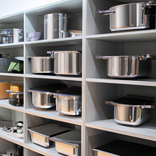 Image of well-organized cookware storage